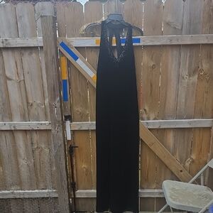 Dave & Johnny Black Backless Dress